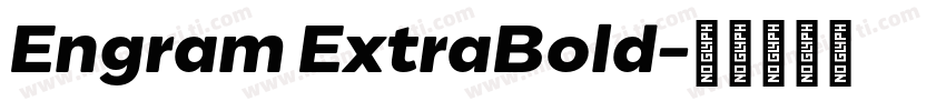 Engram ExtraBold字体转换
